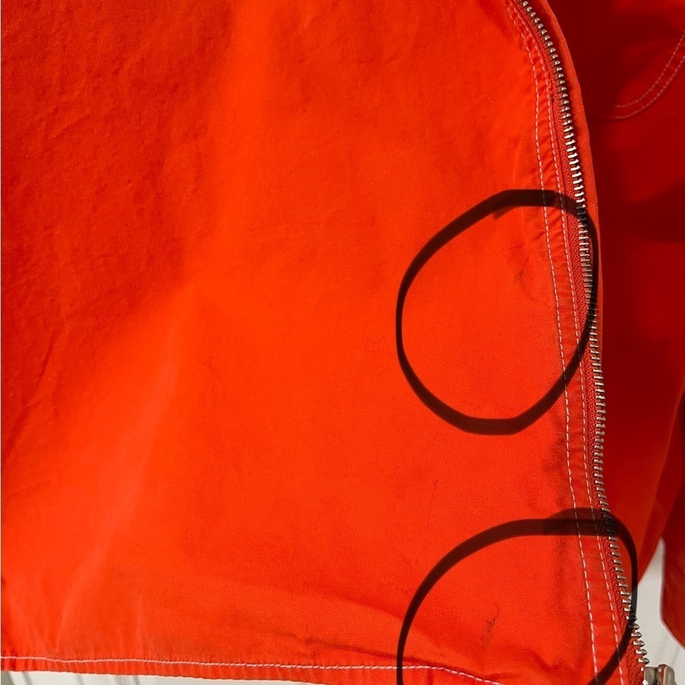 Vintage 90’s Tommy Hilfiger Shacket Men’s Large Orange Jacket shirt windbreaker - Picture 16 of 16